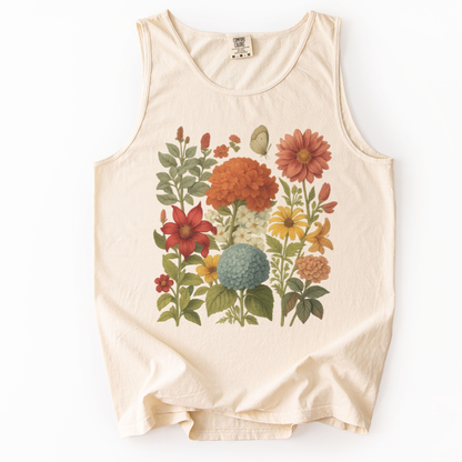 Hydrangea Bloom - Comfort Colors Premium Tank Top