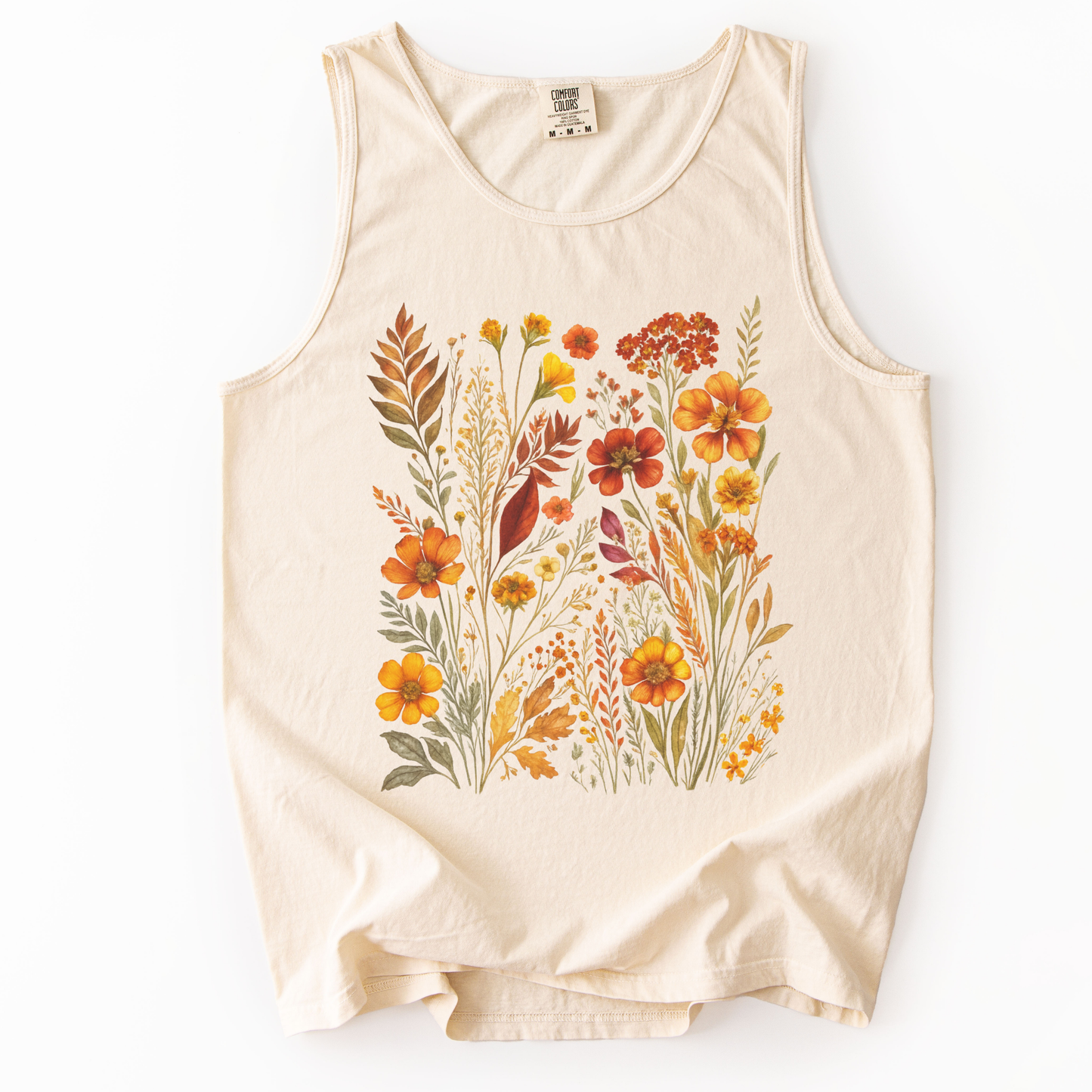 Autumn Floral - Comfort Colors Premium Tank Top