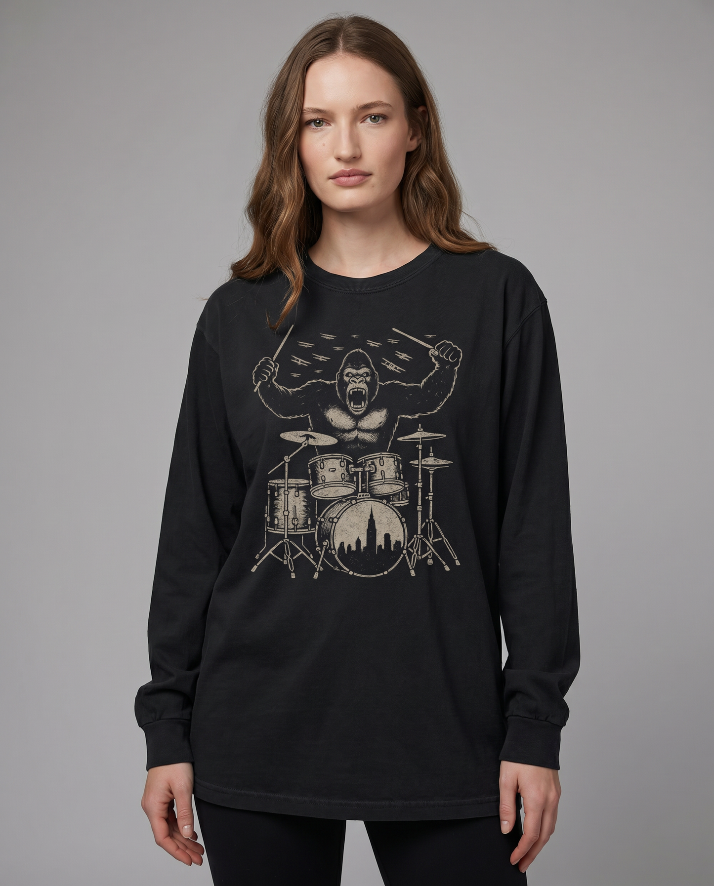 King Kong's Drum Solo - Comfort Colors Premium Long Sleeve T Shirt
