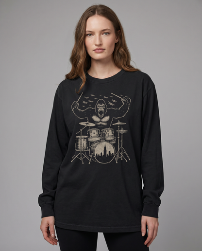 King Kong's Drum Solo - Comfort Colors Premium Long Sleeve T Shirt