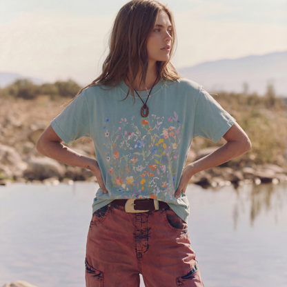 Floral Medley -  Comfort Colors Relaxed Fit Premium T Shirt