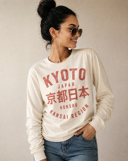 KYOTO - Comfort Colors Long Sleeve Premium T Shirt