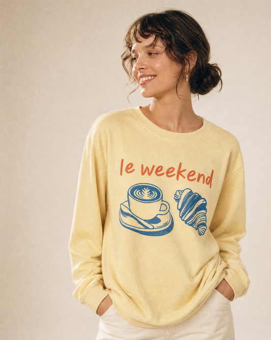 Le Weekend - Comfort Colors Long Sleeve Premium T Shirt