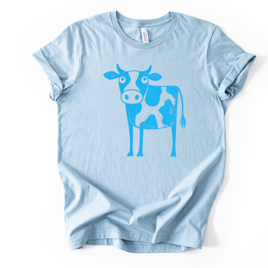 Cow - Bella Canvas Super Soft Straight Cut T shirt