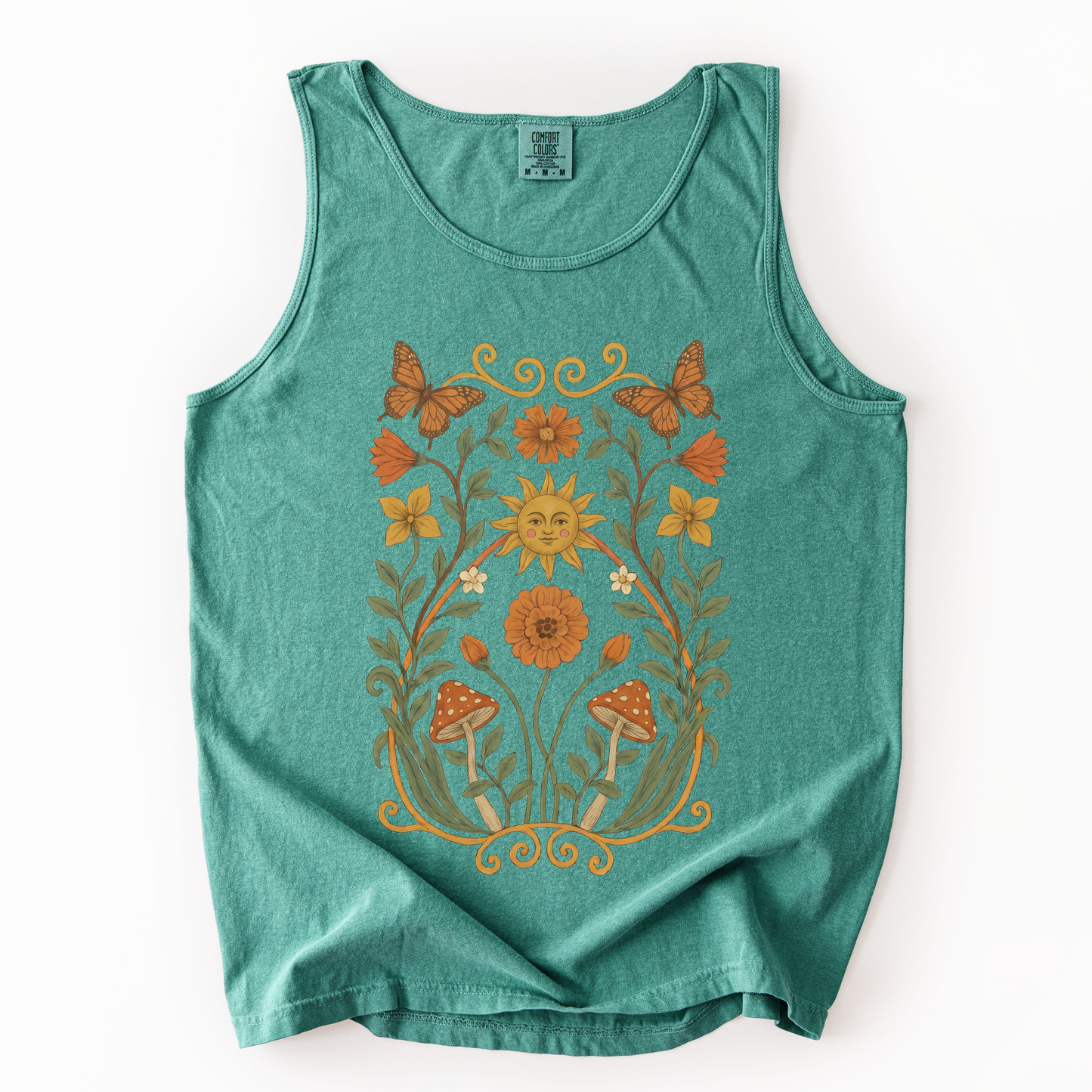 Golden Butterfly - Comfort Colors Premium Tank Top