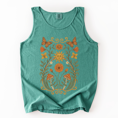 Golden Butterfly - Comfort Colors Premium Tank Top