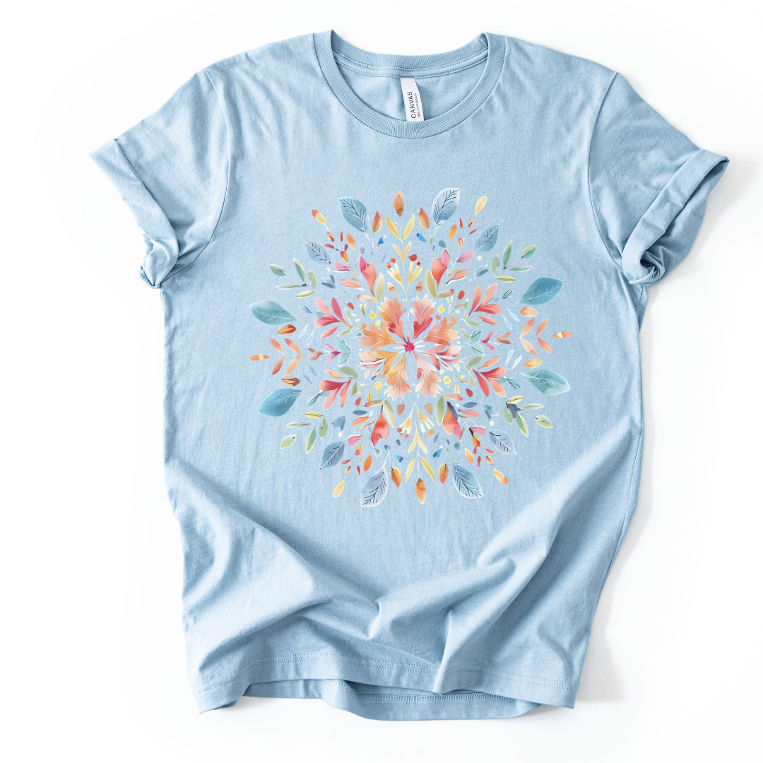 Plant Mandala - Bella Canvas Super Soft Standard Fit T Shirt