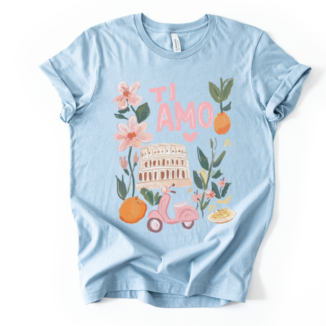 Ti Amo - Bella Canvas Super Soft Straight Cut T shirt