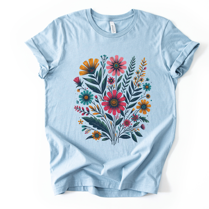 Indian Flowers - Bella Canvas Super Soft T Shirt