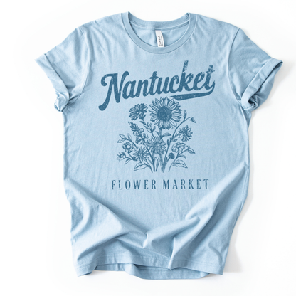 Nantucket Flower Market - Bella Canvas Super Soft T Shirt