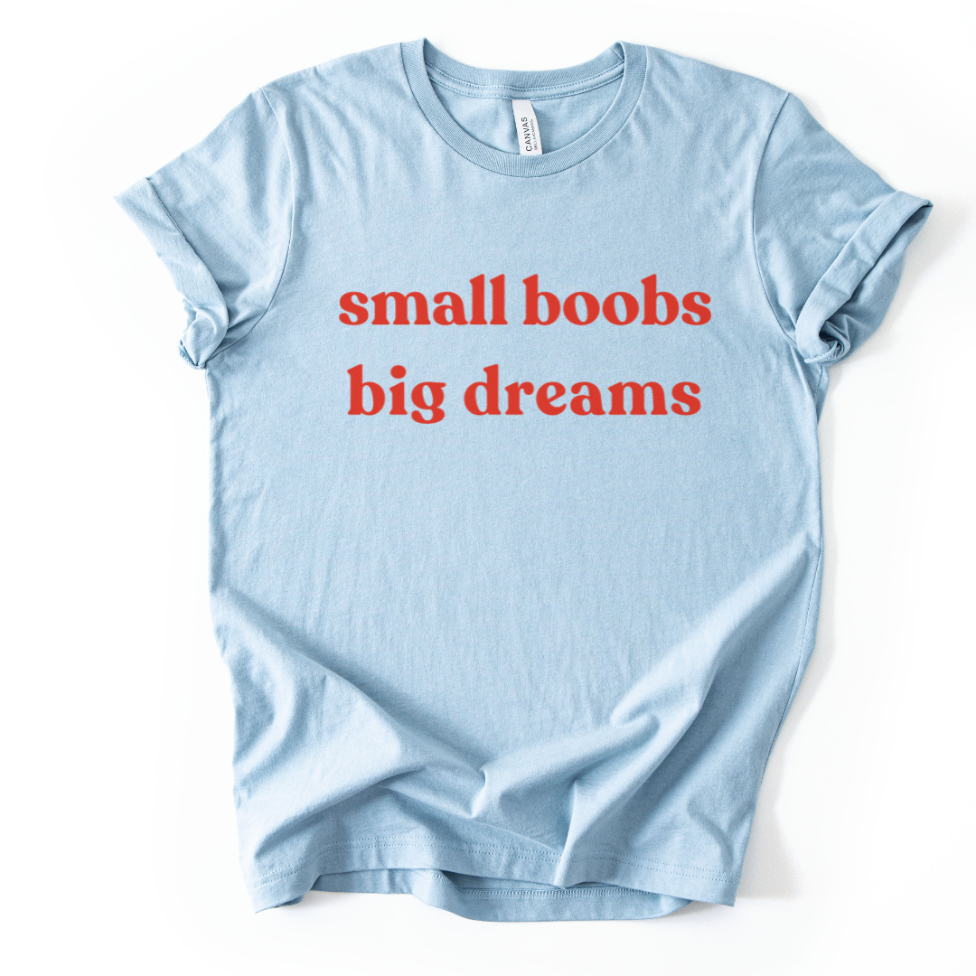 Small Boobs Big Dreams - Bella Canvas Super Soft T Shirt