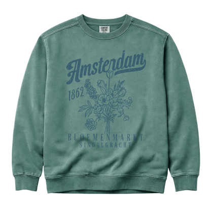 Amsterdam Flower Market - Comfort Colors Premium Heavyweight Sweatshirt
