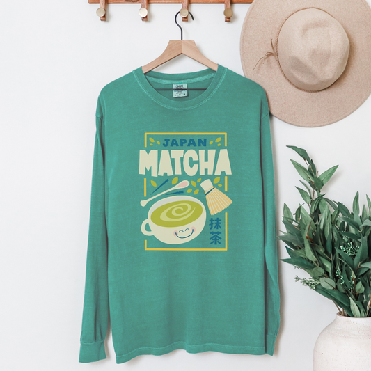 Matcha - Comfort Colors Premium Long Sleeve T Shirt