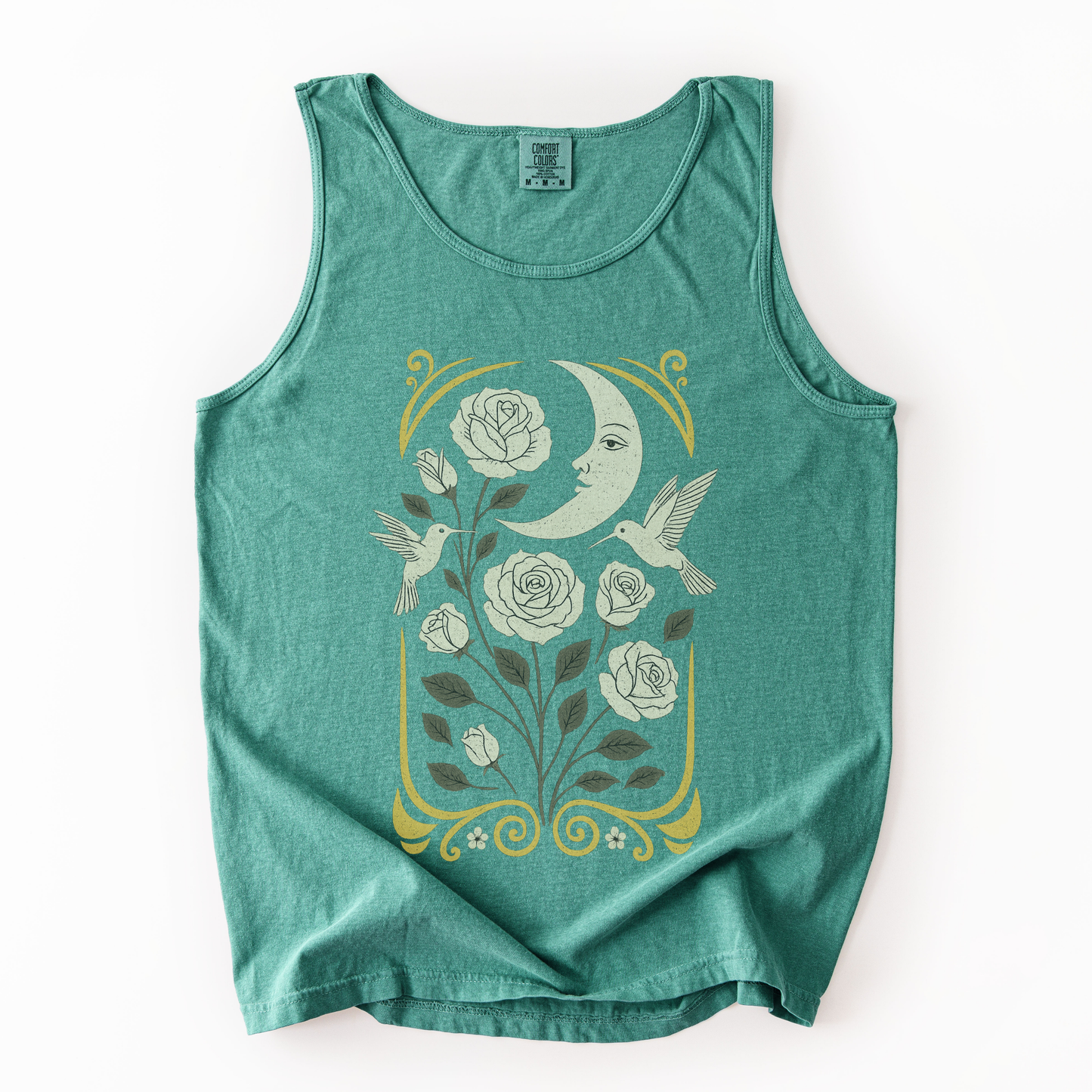 Moonlight Floral - Comfort Colors Premium Tank Top