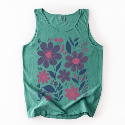 Floral Riot - Comfort Colors Premium Tank Top