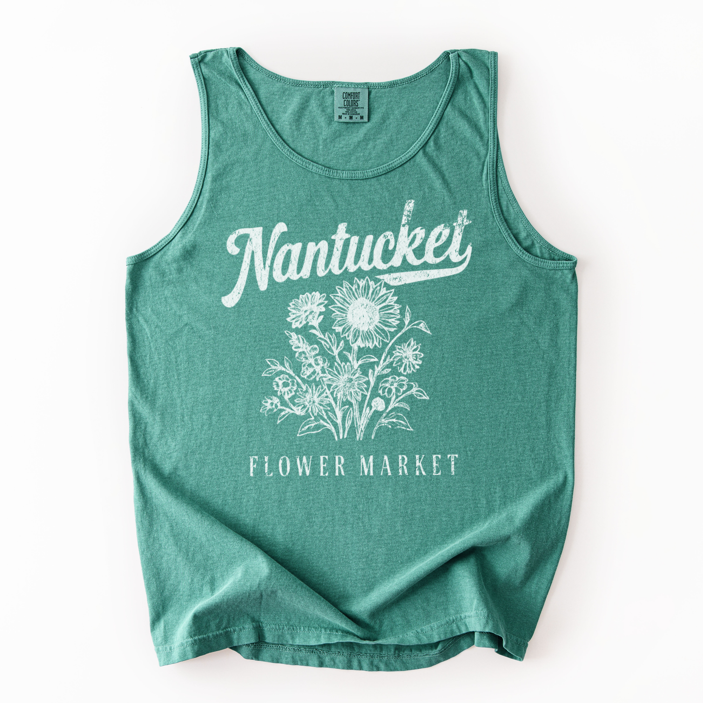 Nantucket Flower Market - Comfort Colors Premium Tank Top