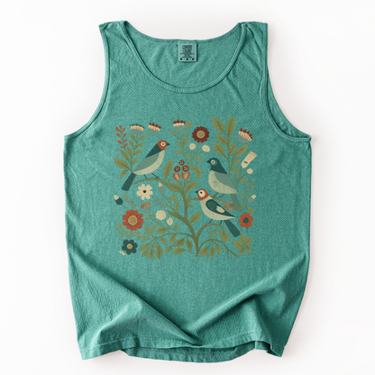 Folk Aviary - Comfort Colors Premium Tank Top
