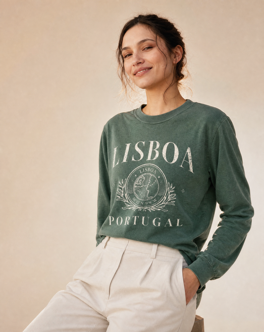 Lisboa Portugal - Comfort Colors Long Sleeve Premium T Shirt