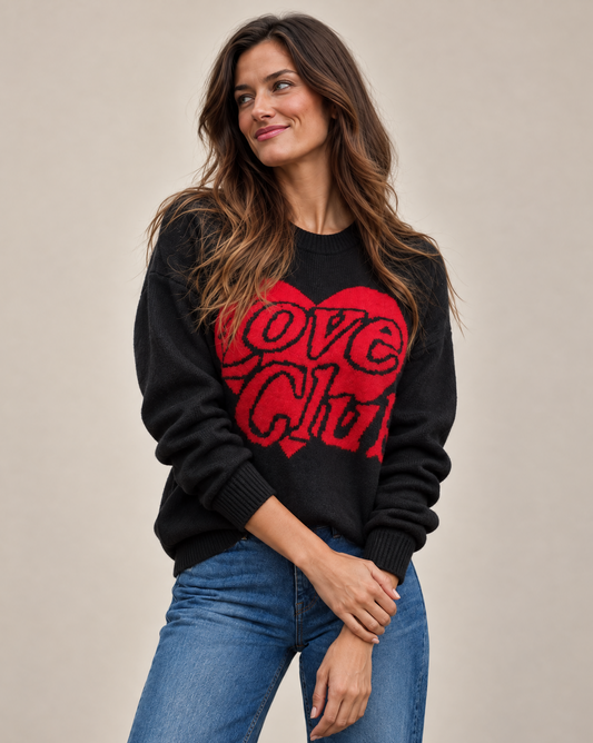 Love Club Heart Knit Sweater