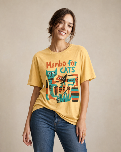 Mambo For Cats - Comfort Colors Relaxed Fit Premium T Shirt