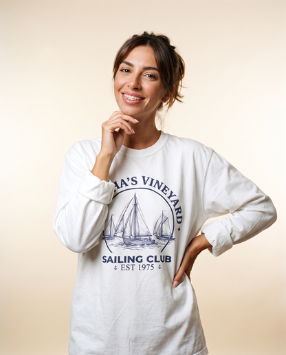 Martha's Vineyard Sailing Club - Comfort Colors Long Sleeve Premium T Shirt