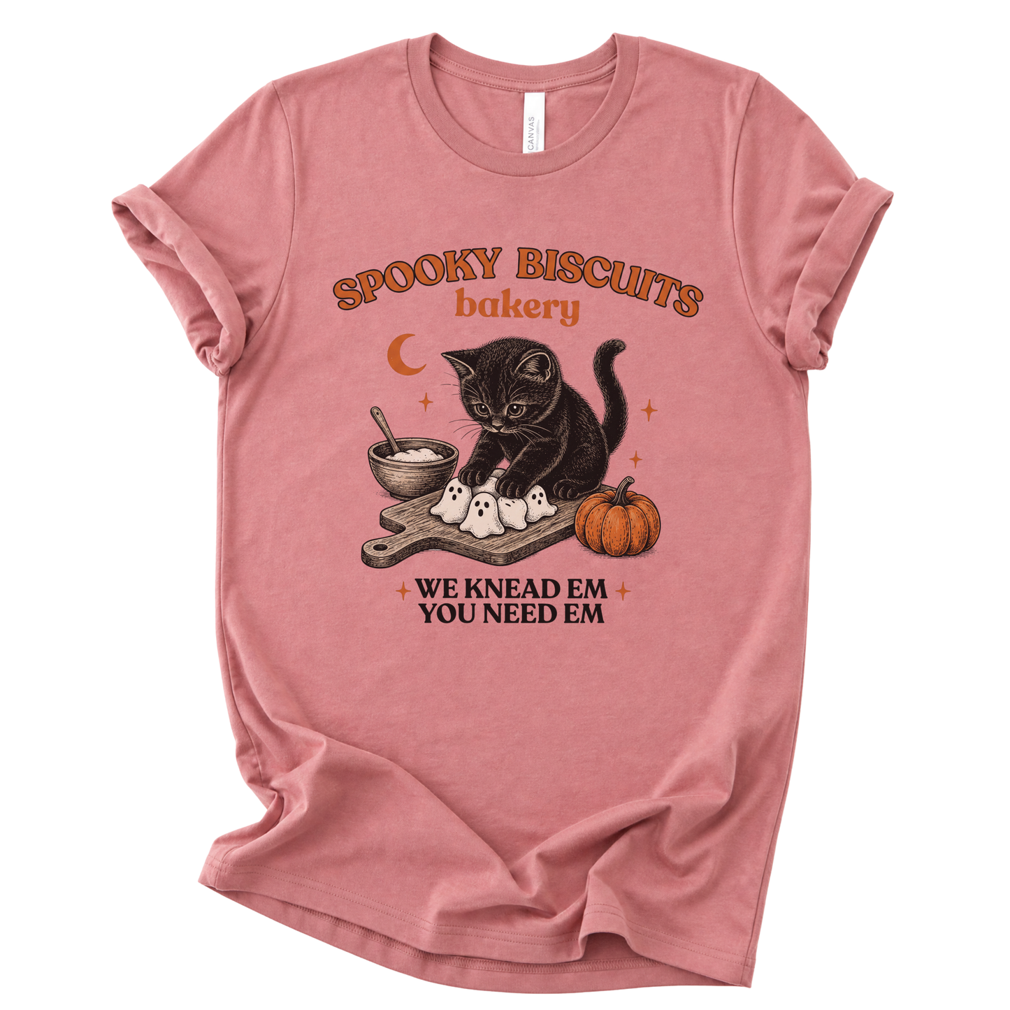 Spooky Biscuit Bakery - Bella Canvas Super Soft Straight Cut T shirt