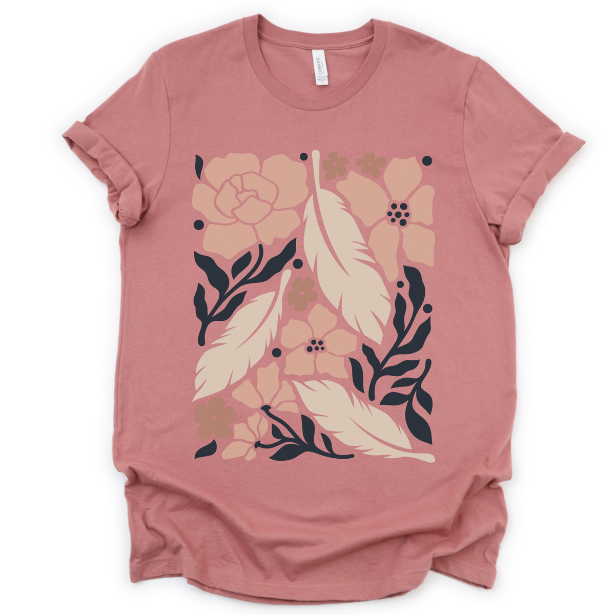 Feathers - Bella Canvas Super Soft Straight Cut T shirt