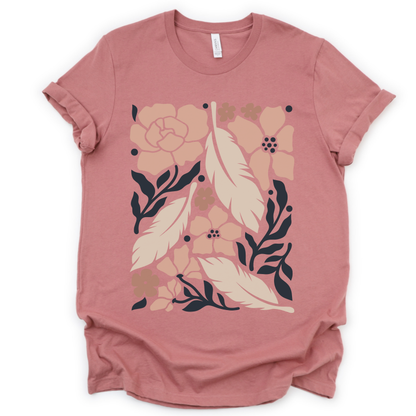 Feathers - Bella Canvas Super Soft Straight Cut T shirt