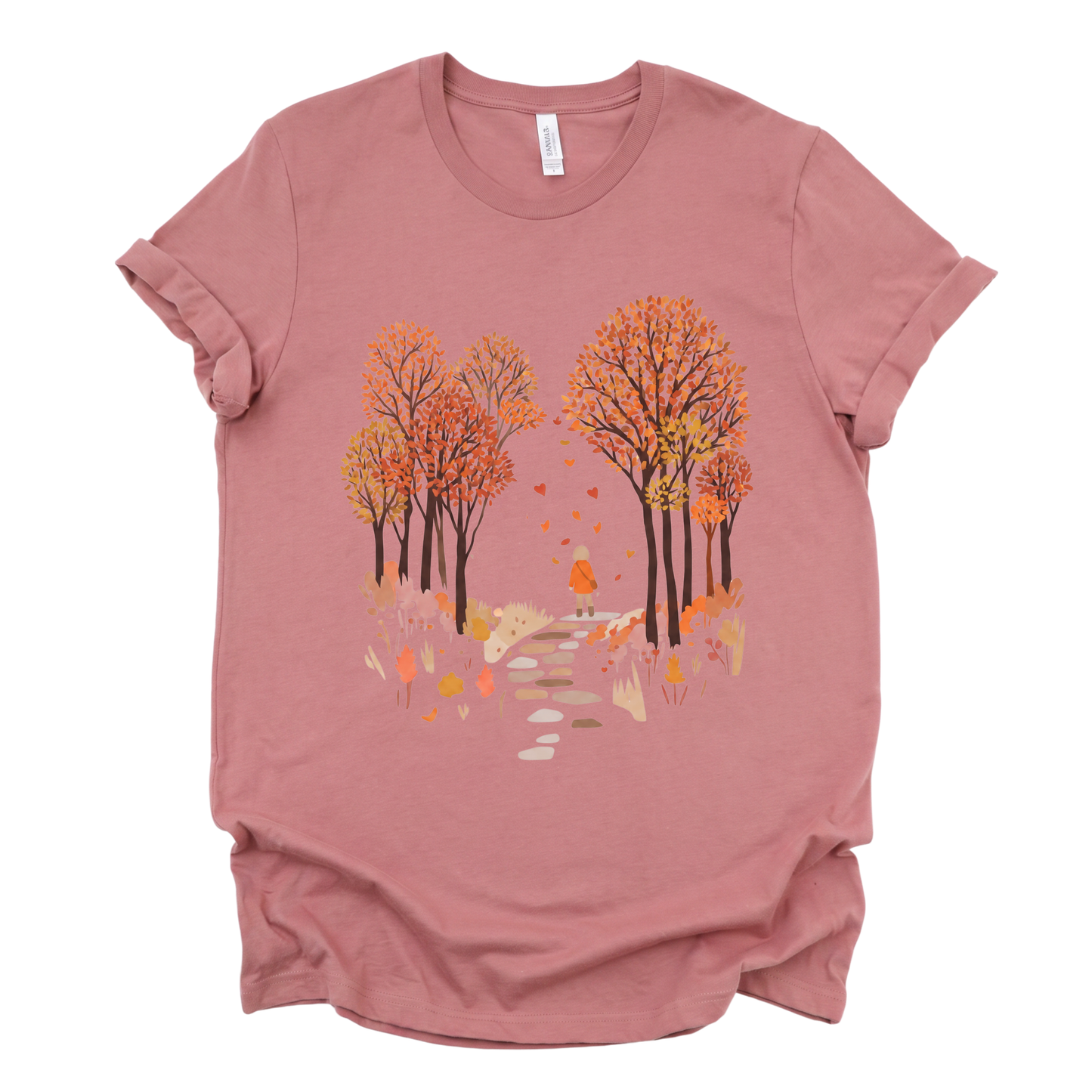 Autumn Walks - Bella Canvas Super Soft Straight Cut T shirt