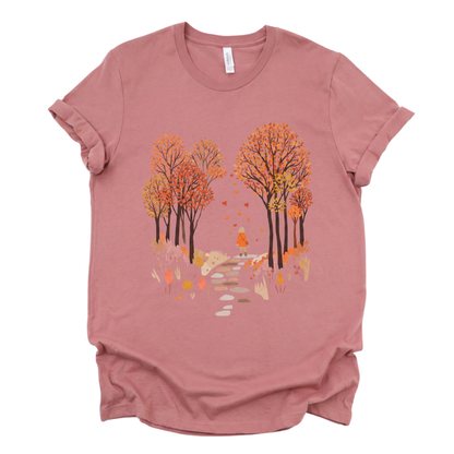 Autumn Walks - Bella Canvas Super Soft Straight Cut T shirt