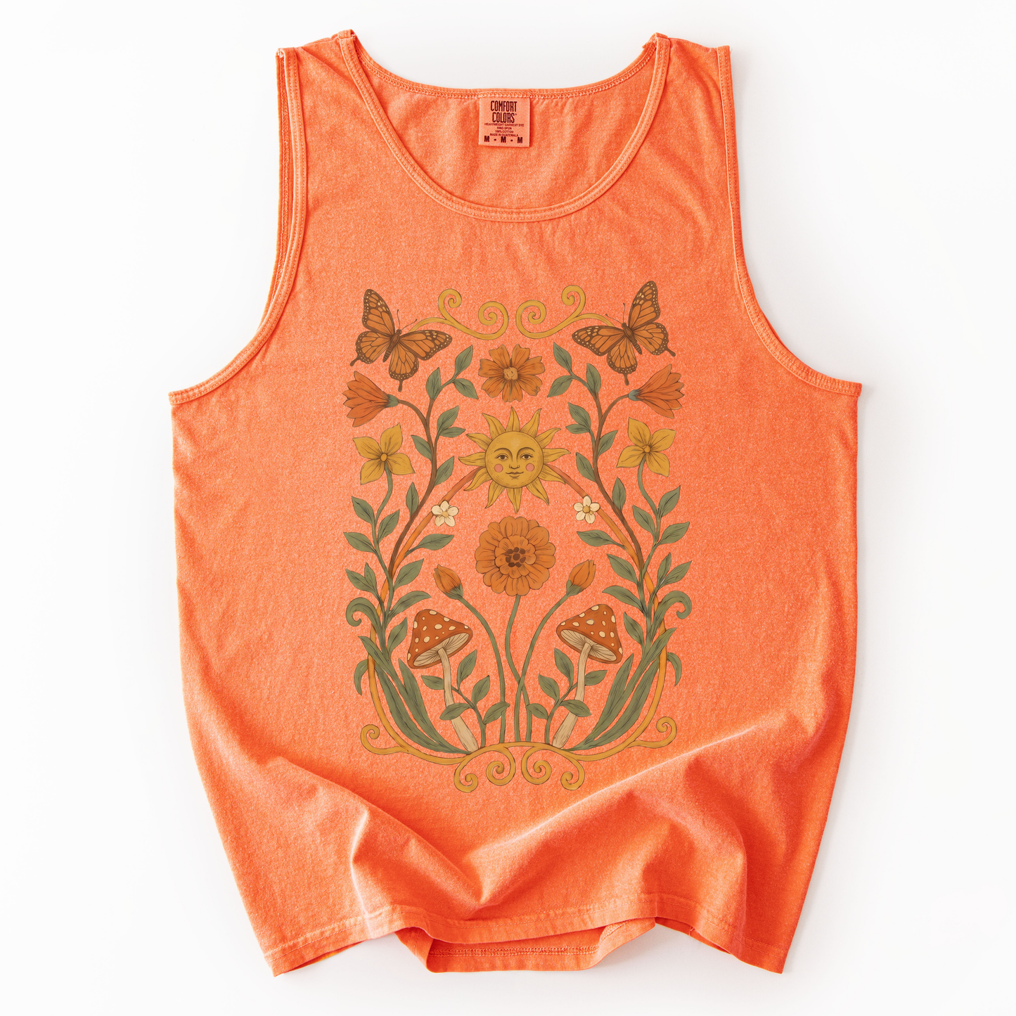 Golden Butterfly - Comfort Colors Premium Tank Top