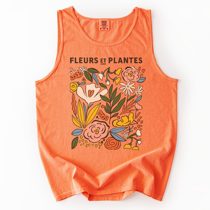 Fleurs Et Plantes - Comfort Colors Premium Tank Top
