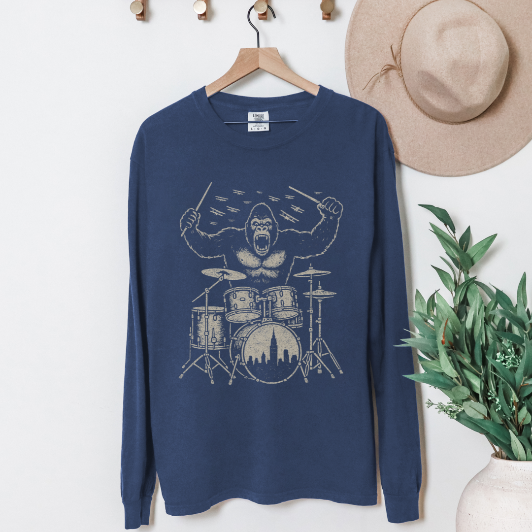 King Kong's Drum Solo - Comfort Colors Premium Long Sleeve T Shirt