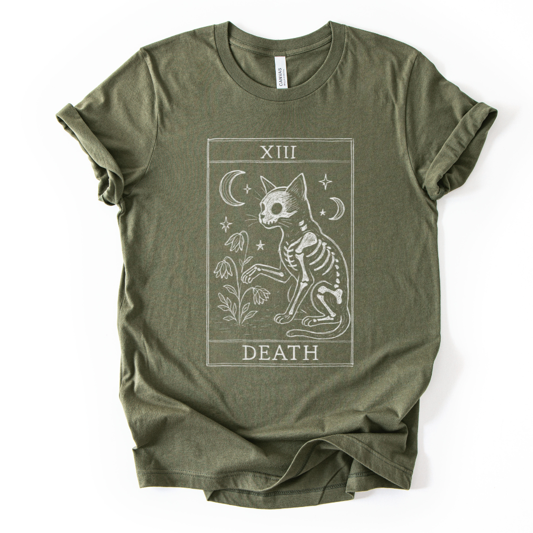 Tarot Card of Death - Bella Canvas Super Soft Straight Cut T shirt