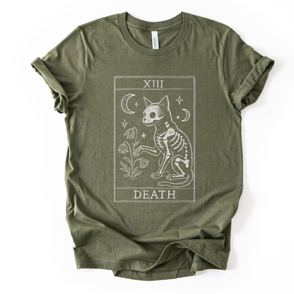 Tarot Card of Death - Bella Canvas Super Soft Straight Cut T shirt