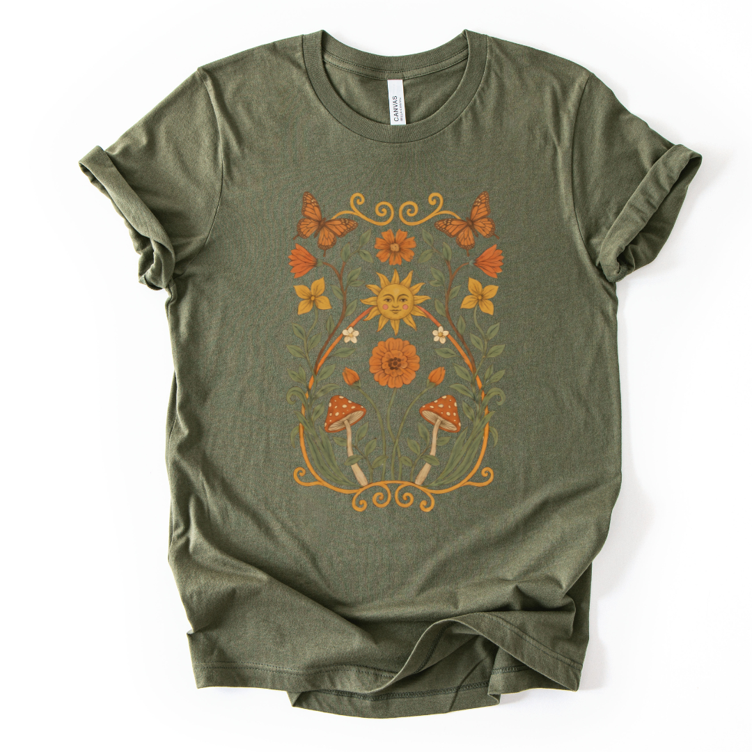 Golden Butterfly - Bella Canvas Super Soft Standard Fit T Shirt
