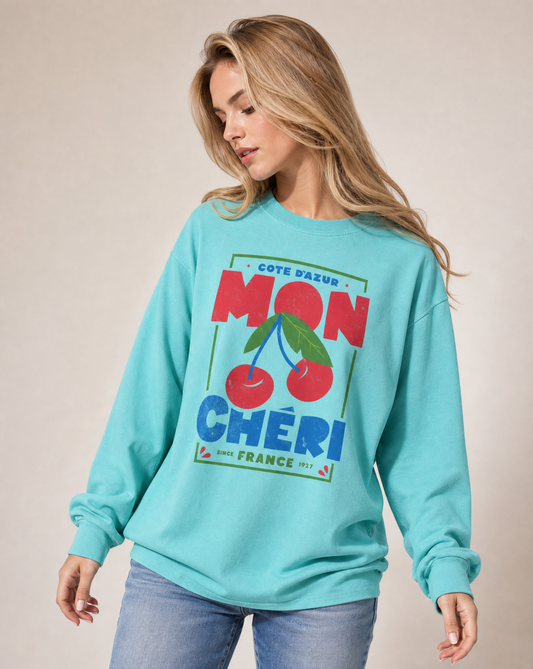 Mon Cheri - Comfort Colors Premium Long Sleeve T Shirt