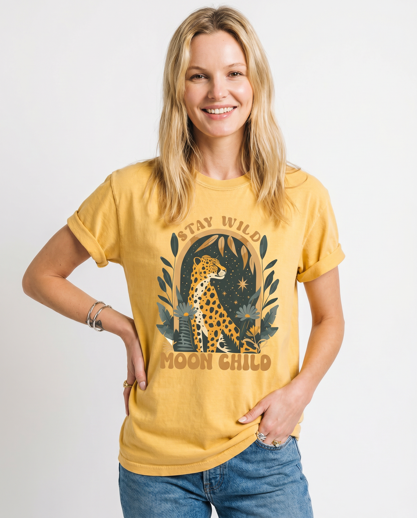 Stay Wild Moon Child - Comfort Colors Relaxed Fit Premium T Shirt