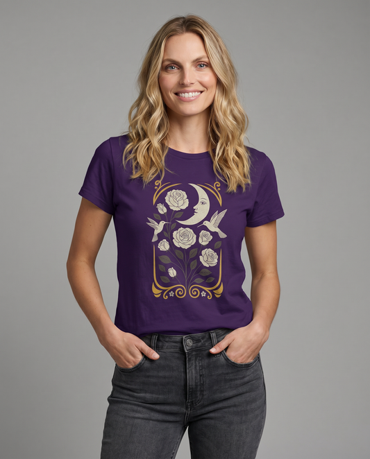Moonlight Floral - Women's Softstyle Tee