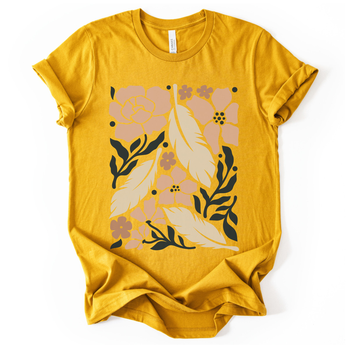 Feathers - Bella Canvas Super Soft Straight Cut T shirt