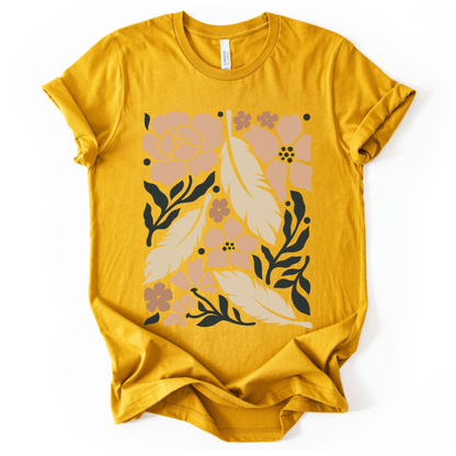 Feathers - Bella Canvas Super Soft Straight Cut T shirt