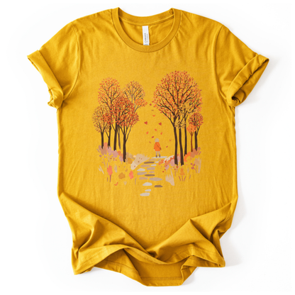 Autumn Walks - Bella Canvas Super Soft Straight Cut T shirt
