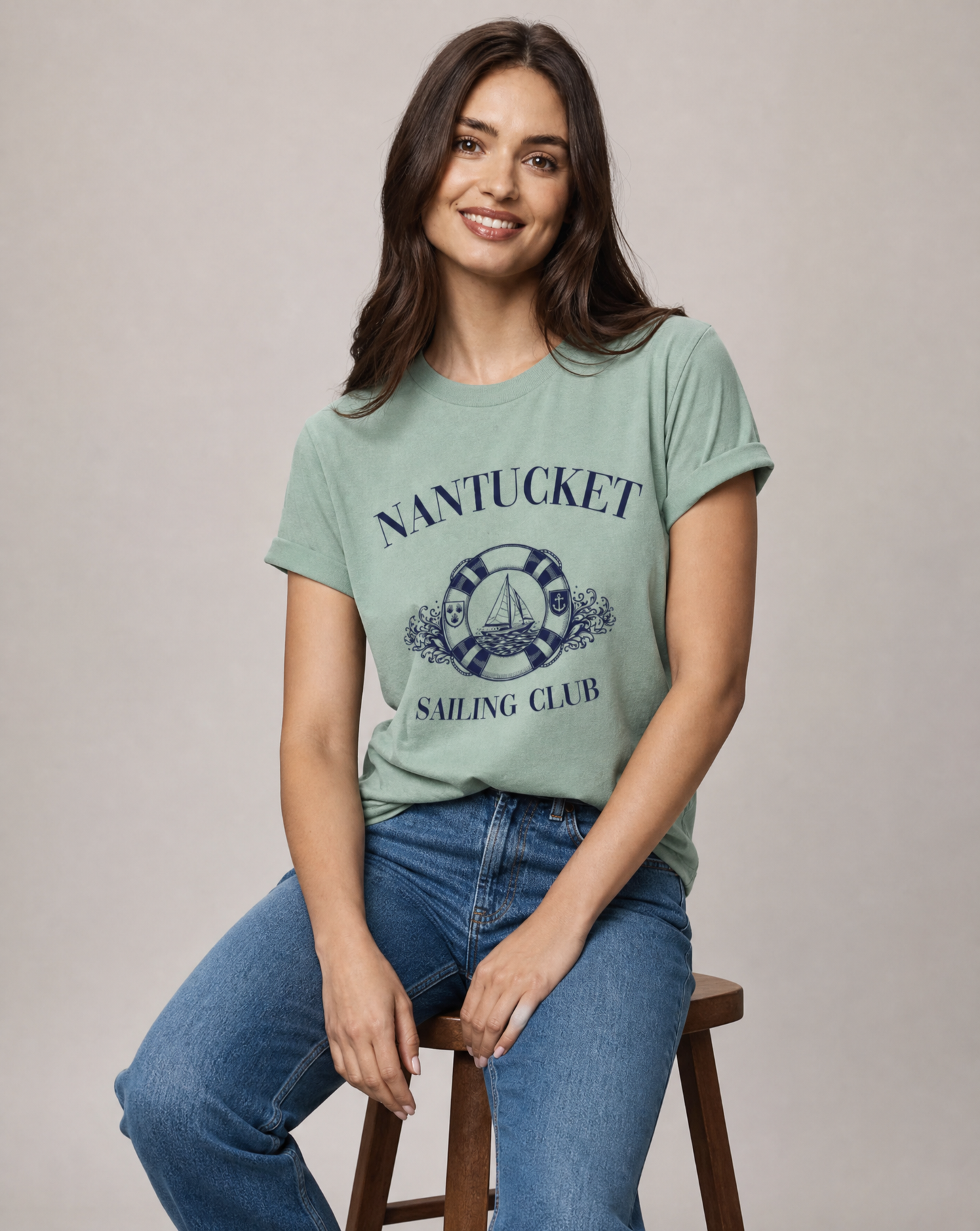 Nantucket Sailing Club - Bella Canvas Super Soft Standard Fit T Shirt