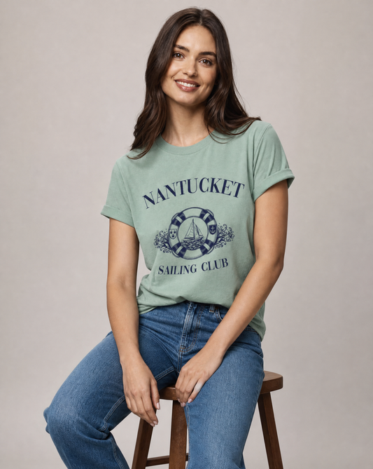 Nantucket Sailing Club - Bella Canvas Super Soft Standard Fit T Shirt
