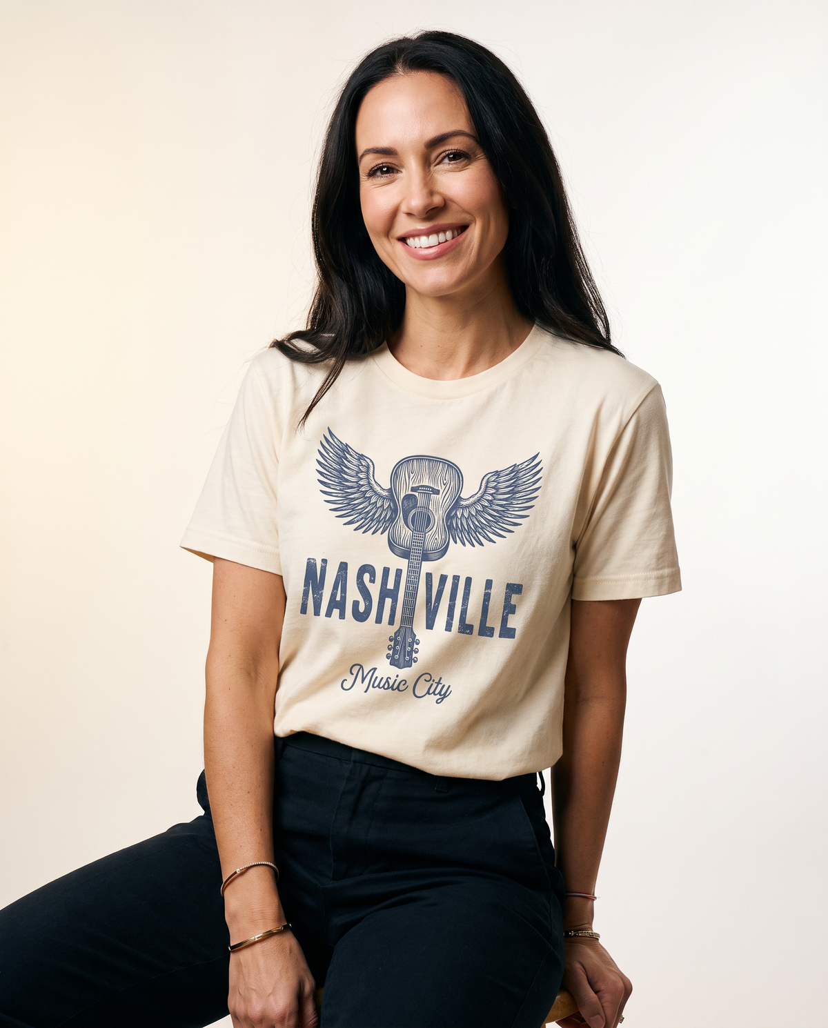 Nashville Music City - Comfort Colors Relaxed Fit Premium T Shirt