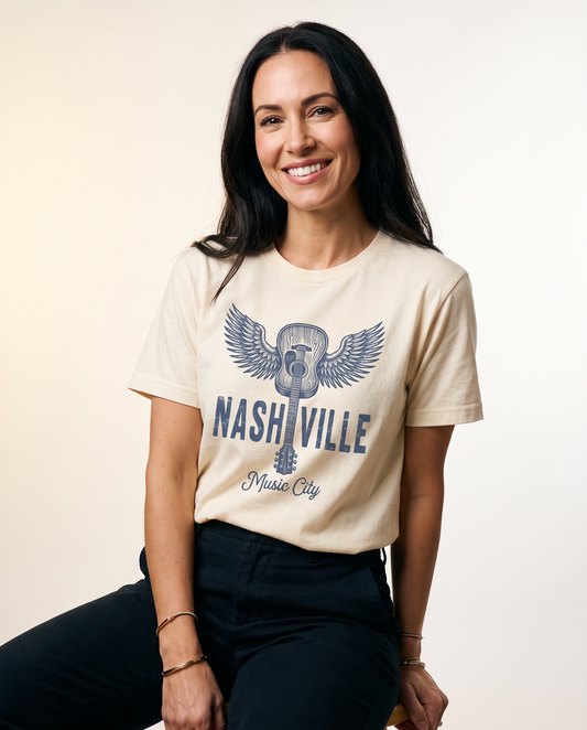 Nashville Music City - Comfort Colors Relaxed Fit Premium T Shirt
