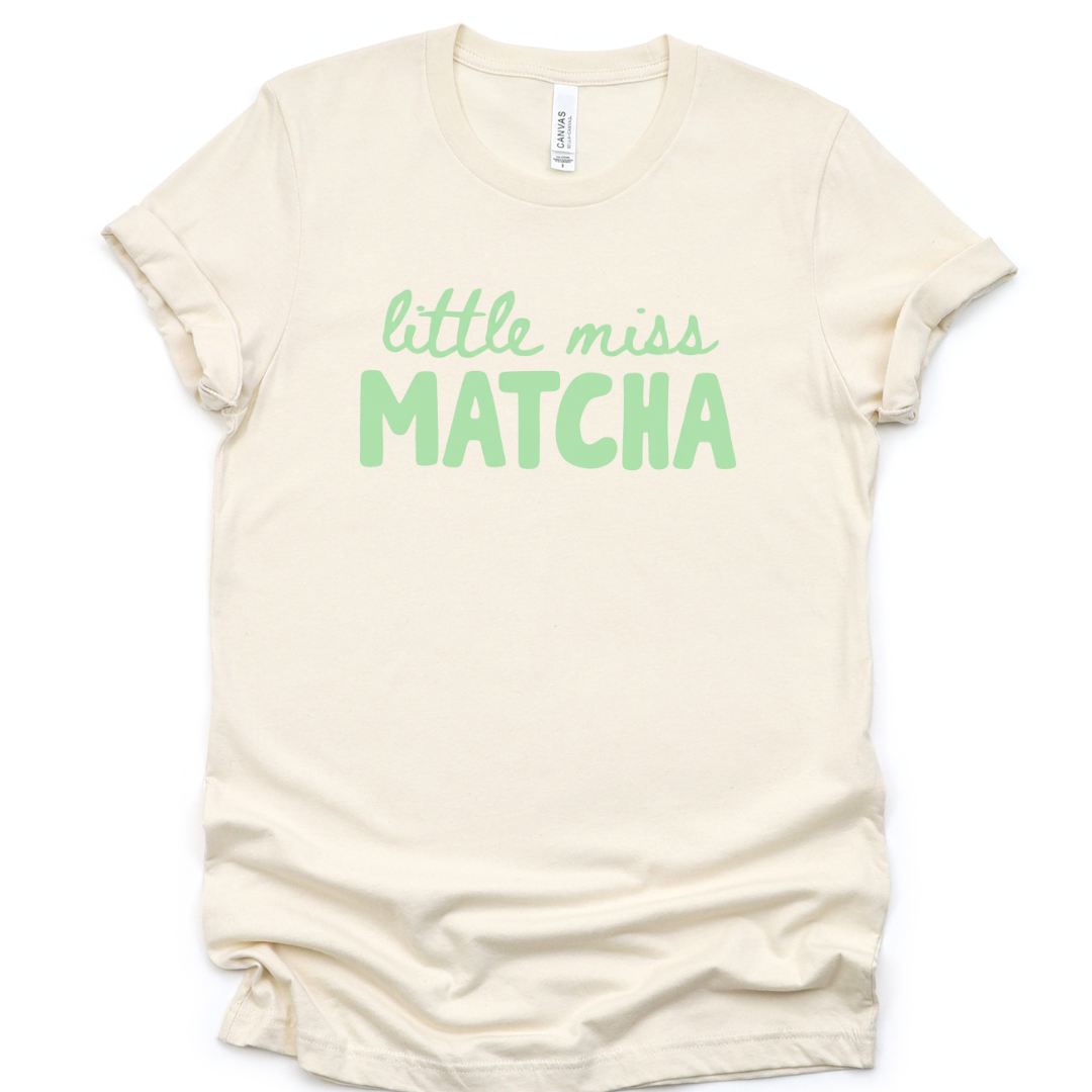 Little Miss Matcha - Bella Canvas Super Soft Fitted T Shirt