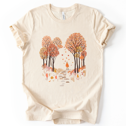 Autumn Walks - Bella Canvas Super Soft Straight Cut T shirt