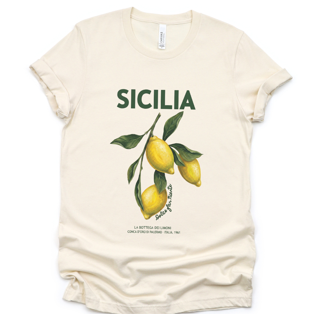 Sicilia - Bella Canvas Super Soft Straight Cut T shirt