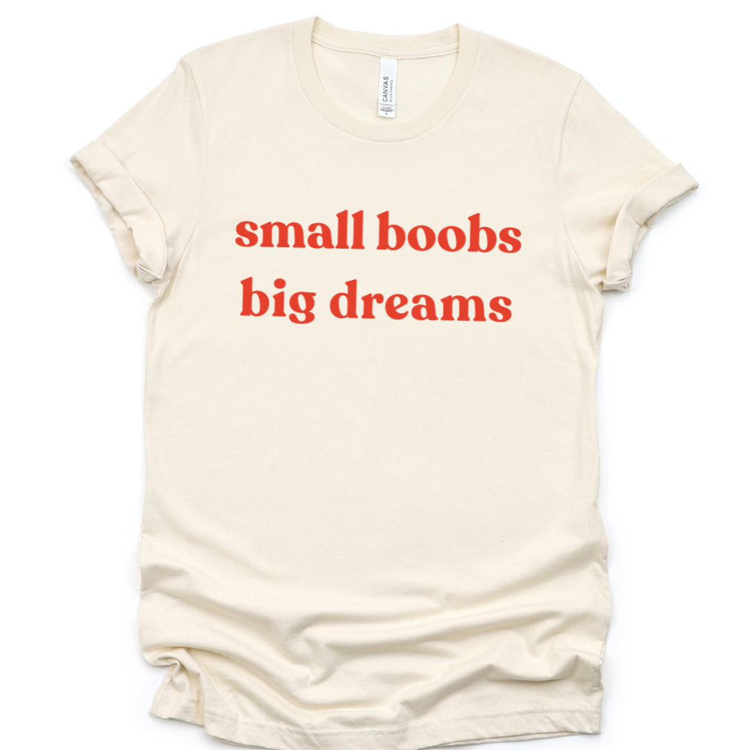 Small Boobs Big Dreams - Bella Canvas Super Soft T Shirt